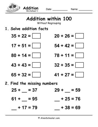 Addition Worksheet #11