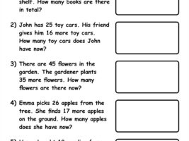 2 Digit Addition With Regrouping Word Problems