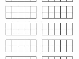 Blank Ten-Frame Printable Template