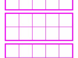 Free Blank Ten-Frame Template (Pink)