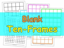 Printable Ten-Frames for Kindergarten
