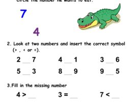 Compare Numbers Up to 10 - Free Printable Worksheet