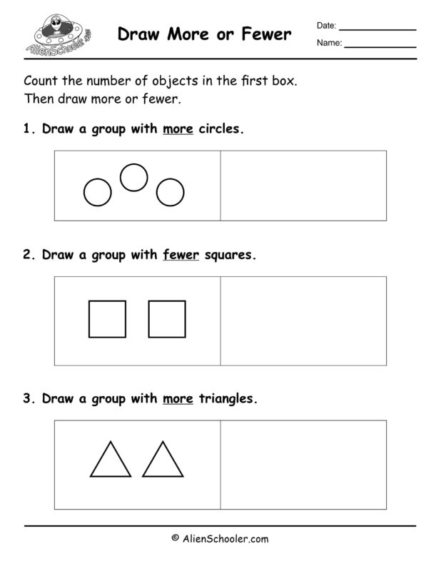 Draw More or Less Objects