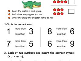 Greater Than Less Than Worksheet #3