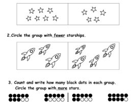 More or Fewer Worksheet #1