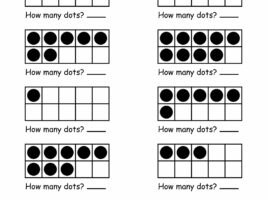 Ten-Frames Count & Write – Worksheet 1