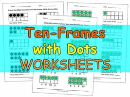 Ten Frame Counting Worksheets