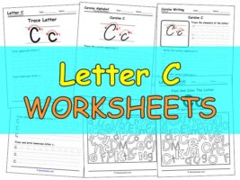 Free Printable Letter C Worksheets – Tracing, Matching & Cursive Writing Activities
