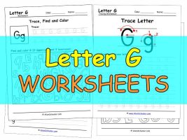 Free printable Letter G worksheets